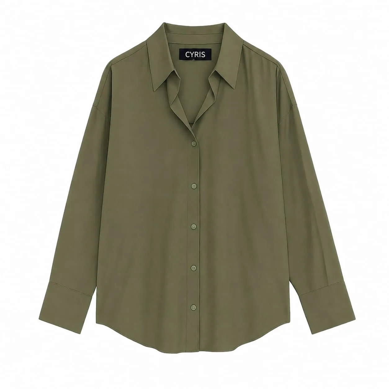 Olive green button-down Shirt