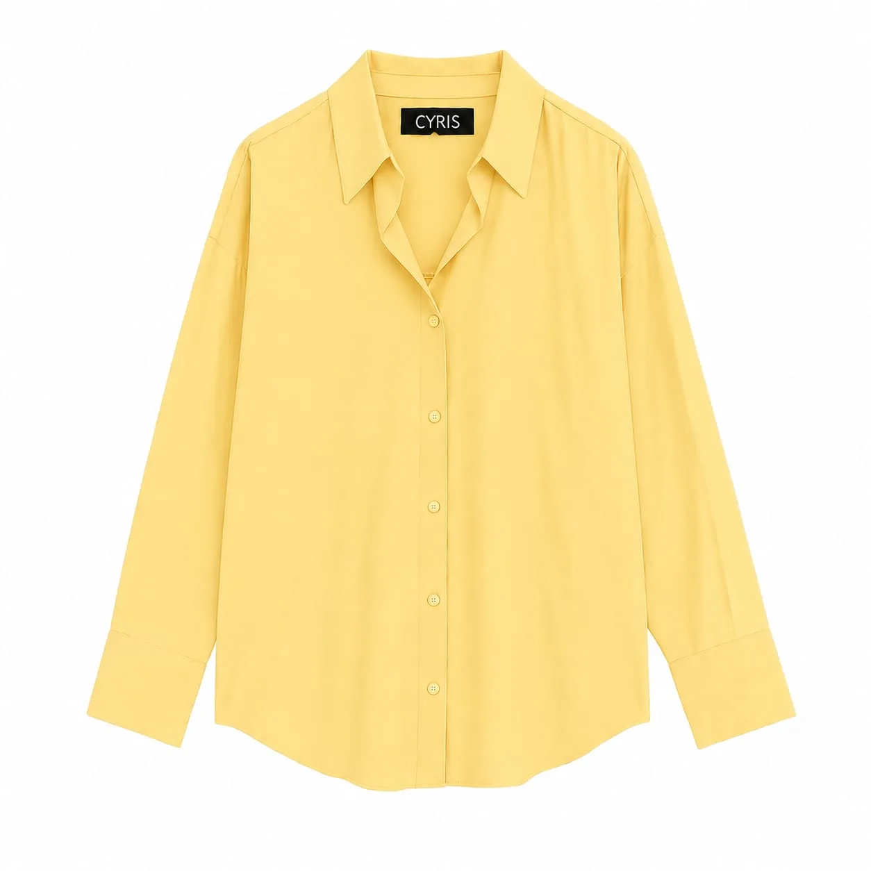 Sunbeam Yellow Breezy Cotton button-down Shirt